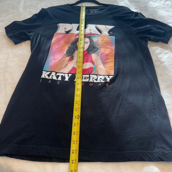 Katy Perry Unisex Black Graphic 100% Cotton Short Sleeve T Shirt Size L PLAY - Picture 7 of 7